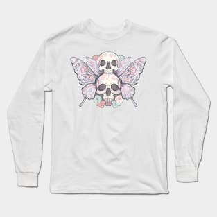 Butterfly skulls Long Sleeve T-Shirt